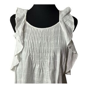 Universal Thread Women’s White Gauzy Sleeveless Top Sz XXL